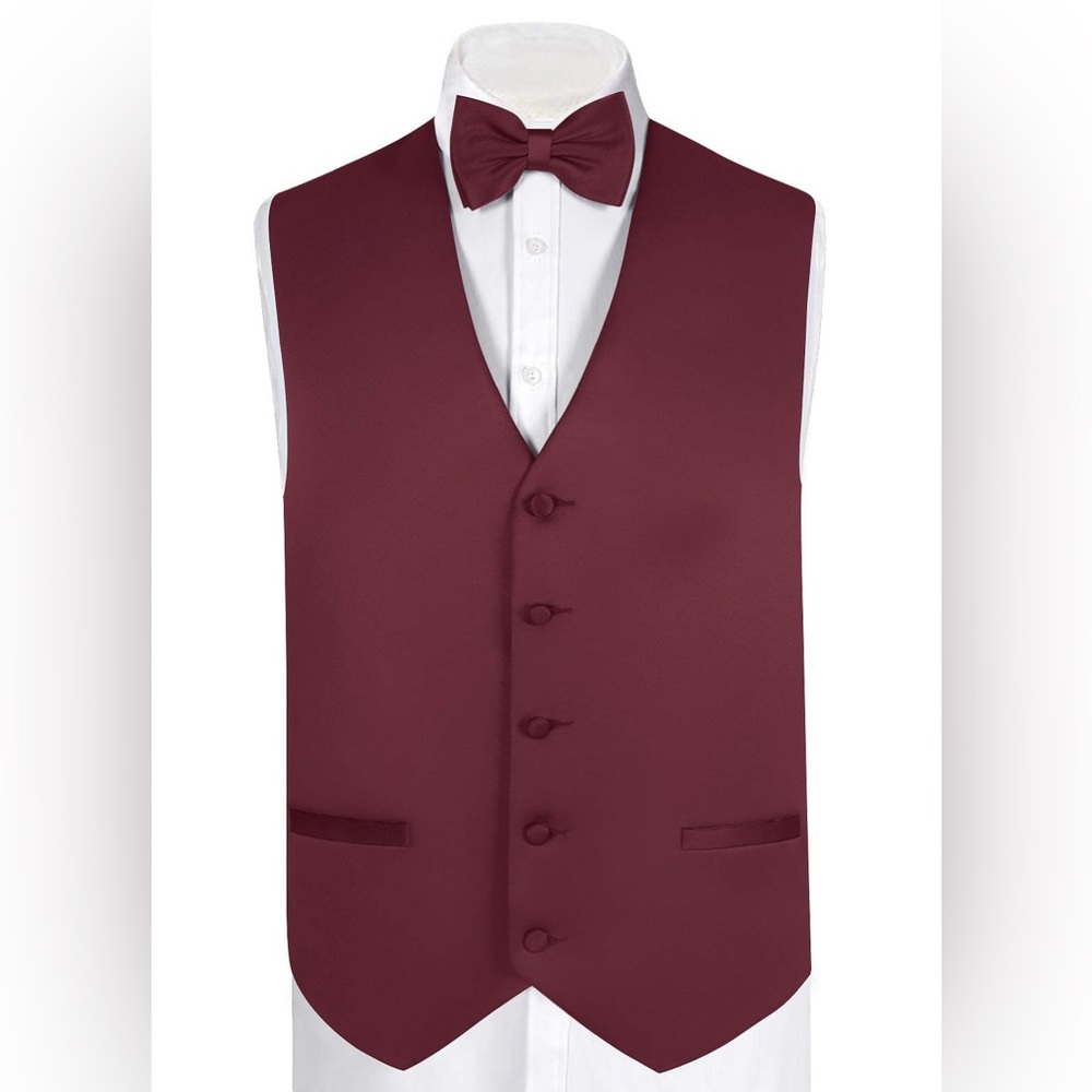 COPY - Azazie Mens Vest in Cabernet XL